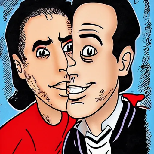 Image similar to Jerry Seinfeld, by Junji Ito