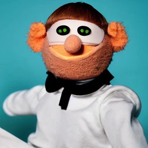 Prompt: yung lean as a muppet