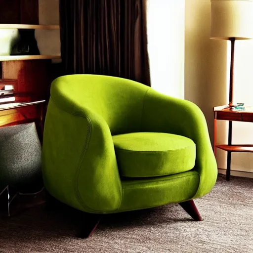 Image similar to armchair in the shape of an avacado