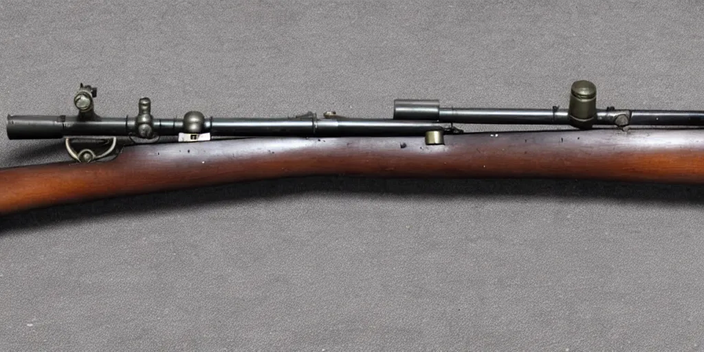 Image similar to mashup of a mosin nagant and a kar 9 8 k, photo credit national museum of firearms history