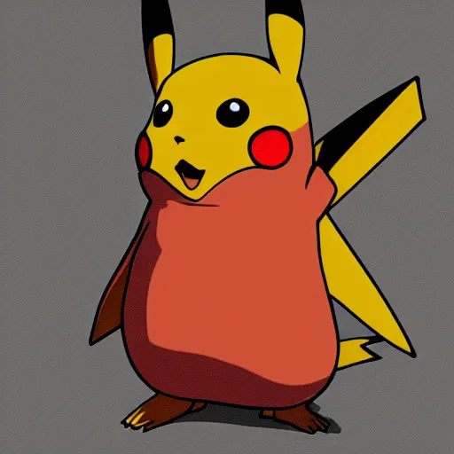 Image similar to pikachu, digital art