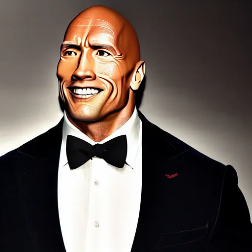 Prompt: ( dwayne rock johnson ) have a body of arnold arnold schwarzenegger. symmetric face, coherent face, coherent eyes, symmetric eyes