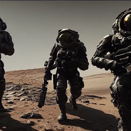 Image similar to new call of duty ps 5 game set on mars