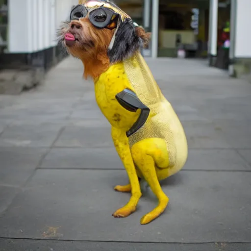 Image similar to banana dressed up for a day at the office