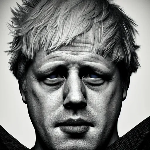 Image similar to Boris Johnson with Travis barkers body, realistic artstyle, wide shot, dramatic lighting, octane render, hyperrealistic, high quality, highly detailed, HD, beautiful, cinematic, 8k, unreal engine, facial accuracy, symmetrical