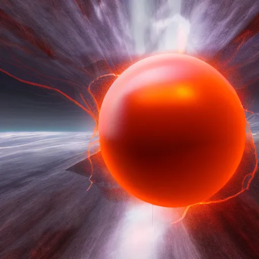 Image similar to storm of sphere atoms, photorealistic, 4 k