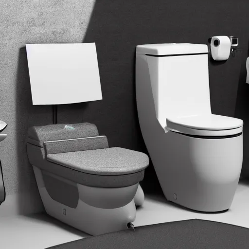 Image similar to gaming chair as a toilet realistic 4 k studio photo