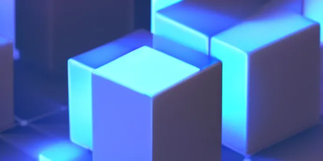 Image similar to a computer generated image of a cube surrounded by smaller cubes, atmospheric lighting, intricate, volumetric lighting, beautiful, sharp focus, ultra detailed, in the art style of bowater charlie, brom gerald, astrophotography, rendered in cinema 4 d, quantum wavetracing, rendered in maya