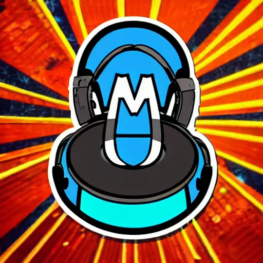 Image similar to svg sticker of a Pop-Wonder Groot-Marvel-Avenger at a rave, spinning records, giant headphones rocking out, wearing headphones, huge speakers, dancing, rave, DJ, spinning records, digital art, amazing composition, rule-of-thirds, award-winning, trending on artstation, featured on deviantart