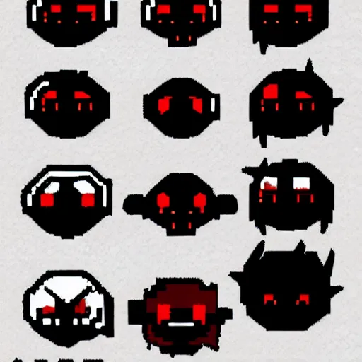 Image similar to binding of isaac monster sprite sheet