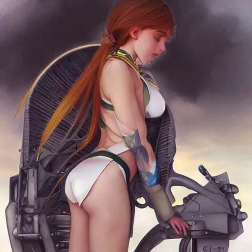 Prompt: F14B fighter jet Gajinka small human girl , highly detailed, digital pencil painting, anime, cartoonish, hybrid human / aircraft, female wearing aircraft parts, sharp focus, illustration, art by artgerm and greg rutkowski and alphonse mucha