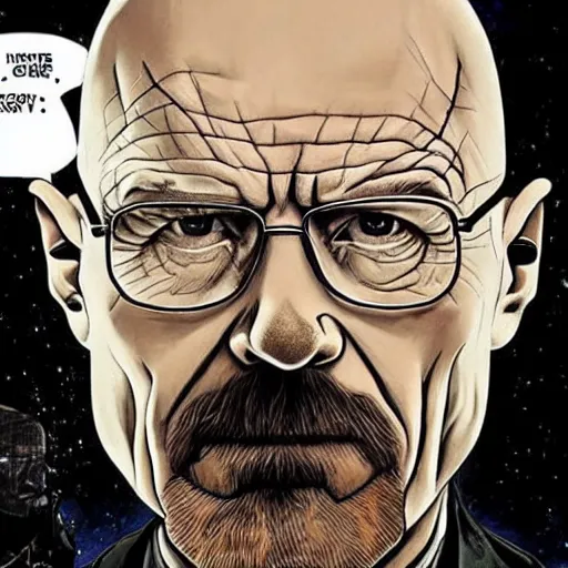 Prompt: walter white as a sith lord