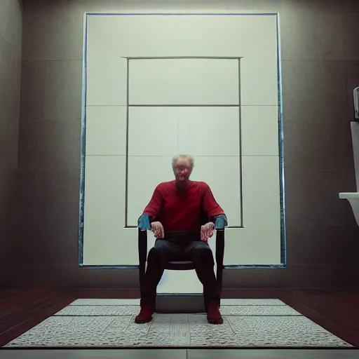 Prompt: hyperrealistic clint eastwood straining while sitting on porcelain toilet, stunning 3 d render inspired by istvan sandorfi & greg rutkowski & mike judge, perfect symmetry, dim volumetric cinematic lighting, 8 k octane comprehensive render, extremely mega hyper - detailed and lifelike attributes & atmosphere, intricate, realistic flesh texture, masterpiece, artstation, stunning,