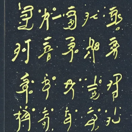 Image similar to poem written in an alien script