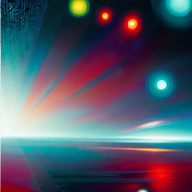 Image similar to a chain of interconnected dots, plexus effect, blockchain, symmetry, intricate, volumetric lighting, beautiful, rich deep colors masterpiece, sharp focus, ultra detailed, in the style of john harris