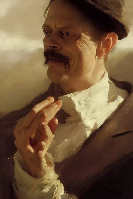 Prompt: beautiful portrait of anthropomorphic loaf of bread steve buscemi, art by anders zorn, wonderful masterpiece by greg rutkowski, beautiful cinematic light, american romanticism thomas lawrence, greg rutkowski