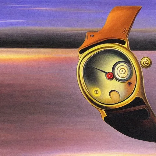 Image similar to a painting of watch, S.Dali style, HD, 8K