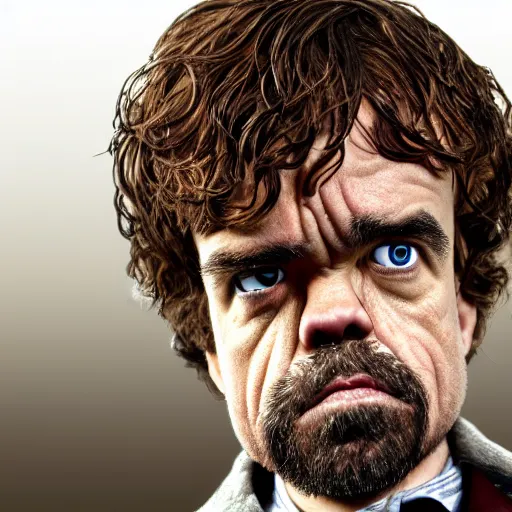 Image similar to peter dinklage by terry gilliam, hd, detailed, 4 k, award winning, cartoon