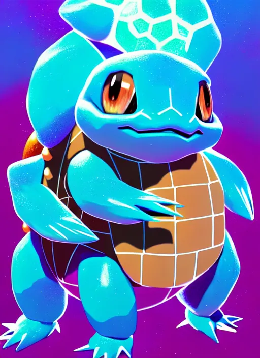 Prompt: fractal pokemon card of a squirtle, beautiful detailed realistic cinematic character concept fashion portrait, hi - fructose art magazine, by anton fadeev and paul lehr and david heskin and josan gonzalez, 8 k