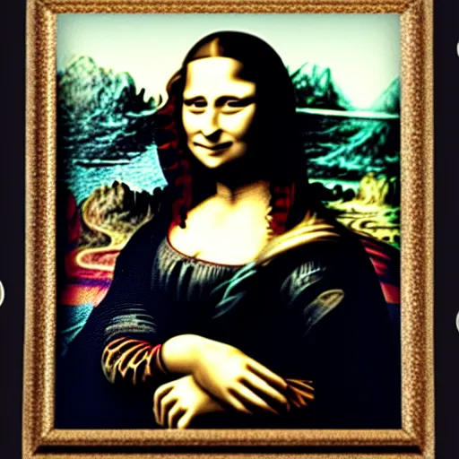 Prompt: a 1900sgrainy photo of Mona Lisa dressed in victorian clothes