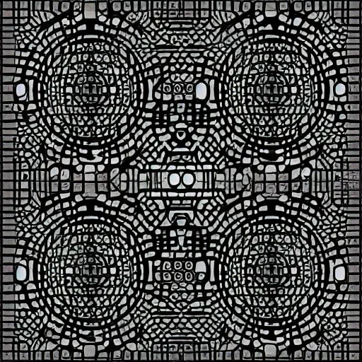 Image similar to scifi panel textures, by jack kirby, flat, vector, seamless, organic ink, black and white only