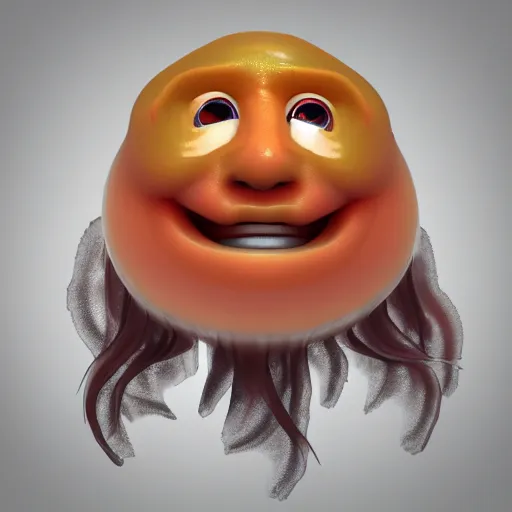 Image similar to jellyfish with danny devito face, 3d render