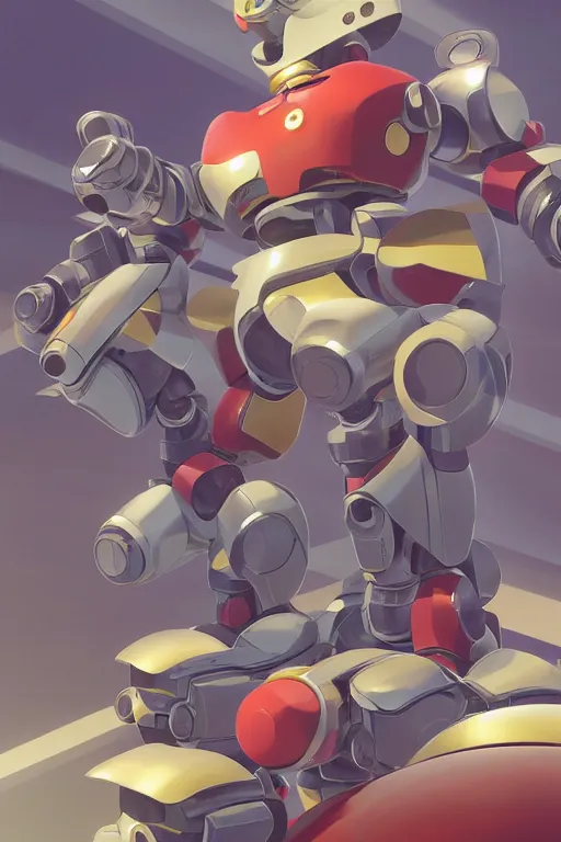 Image similar to metabots medabots medarotto medarot robot minimalist comics, behance hd by jesper ejsing, by rhads, makoto shinkai and lois van baarle, ilya kuvshinov, rossdraws global illumination ray tracing hdr radiating a glowing aura