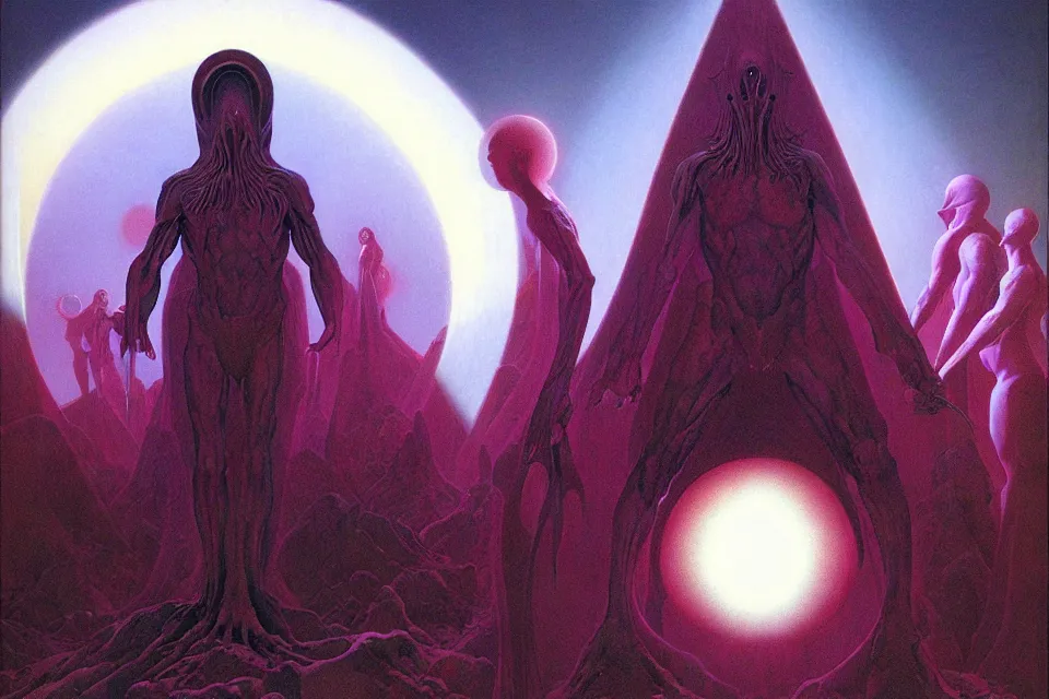 Image similar to divine light, wayne barlowe.