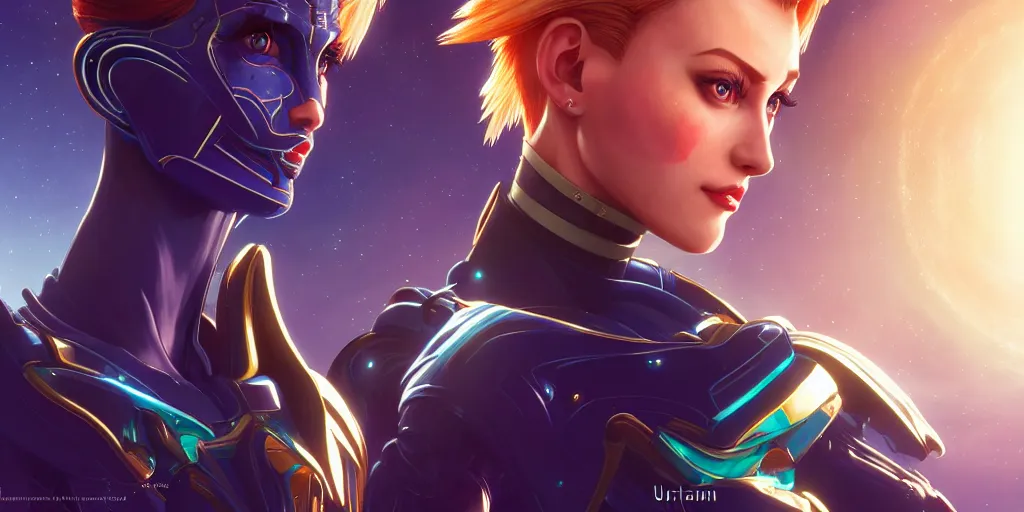 Image similar to symmetry!! portrait of sailor uranus! alien in the style of horizon zero dawn, machine face, intricate, elegant, highly detailed, digital painting, artstation, concept art, smooth, sharp focus, illustration, art by artgerm and ross tran and greg rutkowski and alphonse mucha, 8 k