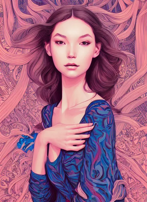 Image similar to girl venizian, extremely detailed, sharp focus, portrait, smooth, digital illustration, by james jean, by eliza ivanovo, by rossdraws, frank franzzeta, sakimichan