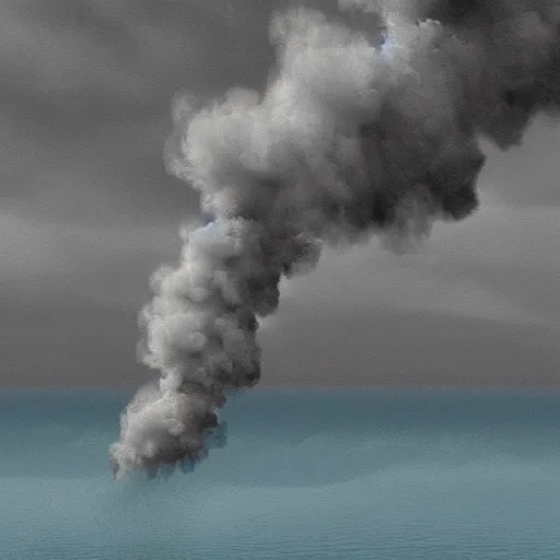 Image similar to smoke on the water digital art