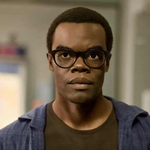 Prompt: William Jackson Harper as mr fantastic