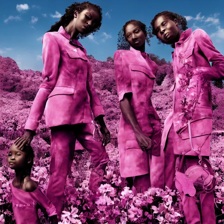 Image similar to fragrance advertising campaign by richard mosse