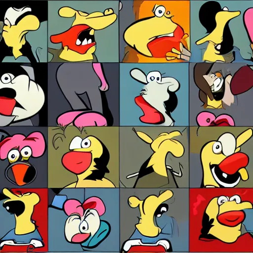 Image similar to funny character design, goofy silly, graphic art