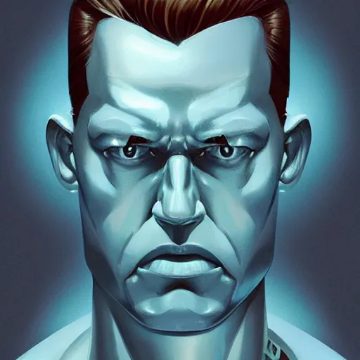 Image similar to face icon stylized minimalist t - 1 0 0 0, loftis, cory behance hd by jesper ejsing, by rhads, makoto shinkai and lois van baarle, ilya kuvshinov, rossdraws global illumination