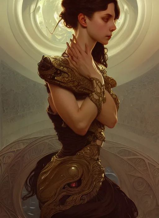 Prompt: draconian, intricate, elegant, highly detailed, digital painting, artstation, concept art, smooth, sharp focus, illustration, art by artgerm and greg rutkowski and alphonse mucha, 8 k