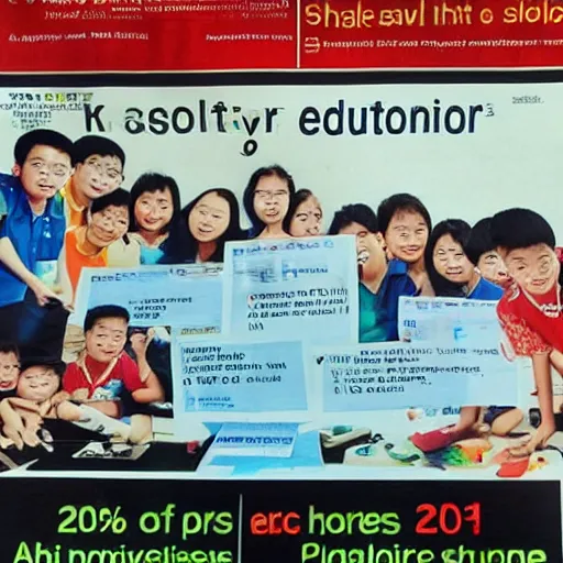 Image similar to a 2 0 0 0 s singapore public education poster