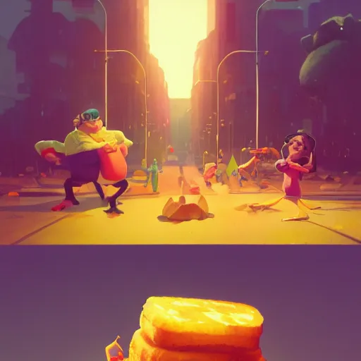 Prompt: the french toast man, cute pixar character, volumetric lighting, dynamic composition, fantasy, hyper detailed, ultra realistic, sharp focus, octane render, concept art by sachin teng and sergey kolesov and ruan jia and heng z