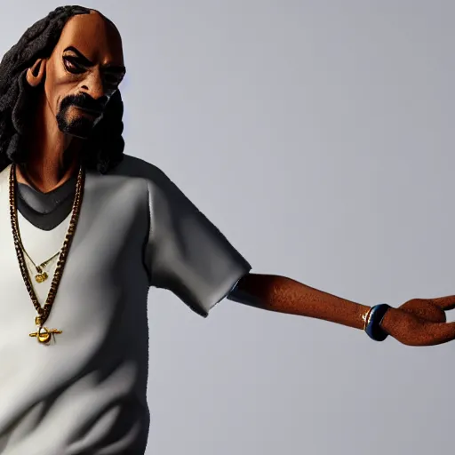 Image similar to Snoop Dog as a figurine, artstation, 8k, studio, light,