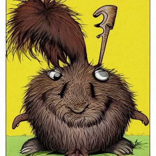 Prompt: A character based on a haggis, cartoon style, soft and cuddly with fur :: In the style of Dreamworks :: Art by Brian Bolland :: Trending on CGSociety :: Manga and Anime