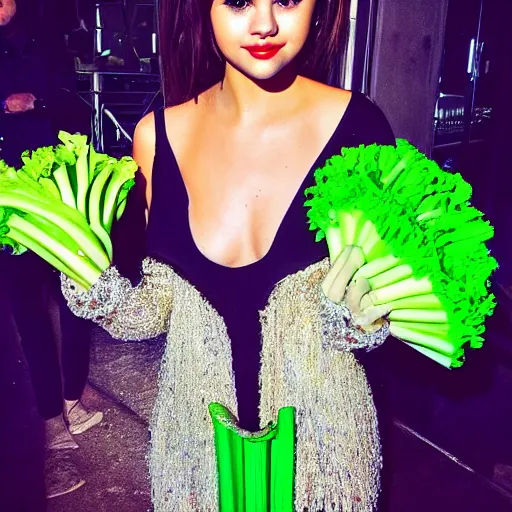 Image similar to selena gomez as celery