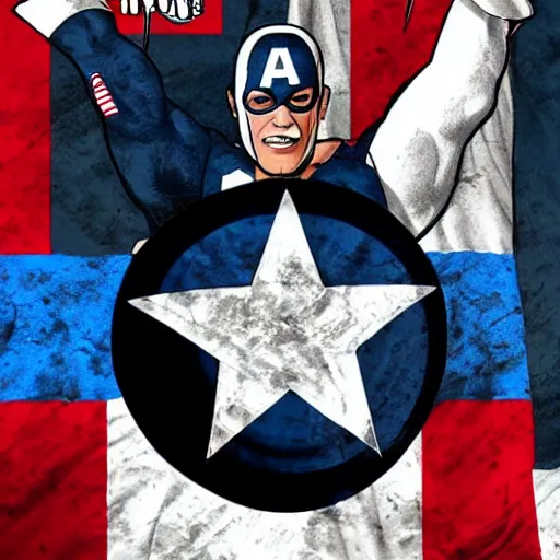 Image similar to captain america obama