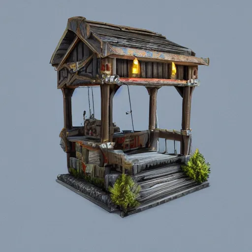 Prompt: d & d miniature 3 d render, high quality, high detail