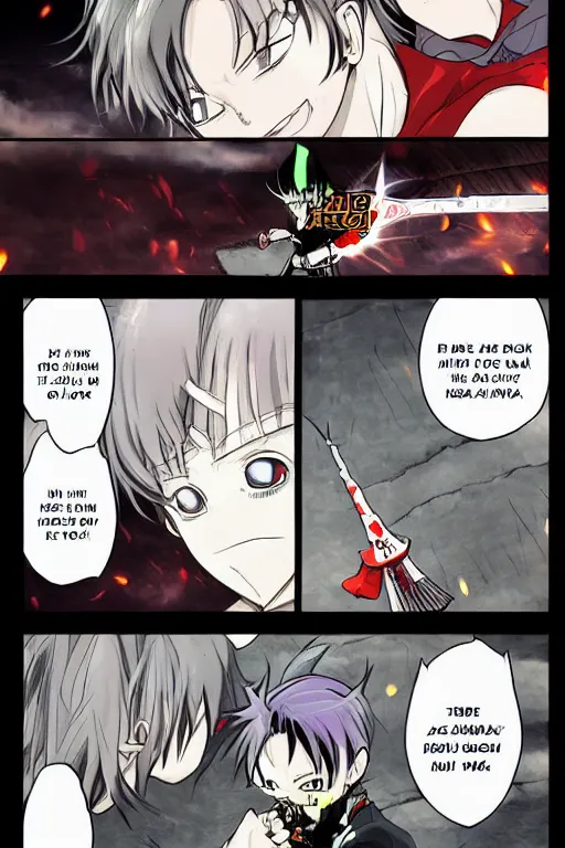 Prompt: A king is reborn manga, chapter 230, page 16, Hirochi is wielding the demonic sword, high resolution, color