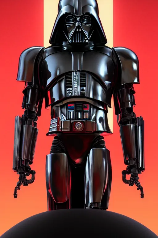 Image similar to T800 endoskeleton mixed with Darth lord Sith, RPG Reference, art by ilya kuvshinov, artgerm, Alphonse mucha, and Greg Rutkowski, Trending on Artstation, octane render, Insanely Detailed, 8k, HD