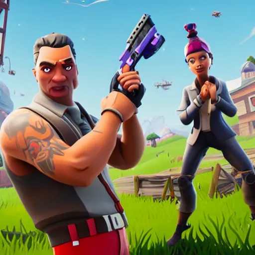 Image similar to Viktor Orban in Fortnite doing the Floss