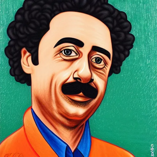 Image similar to Color pencil drawing of Xavi Hernandez as Albert Einstein