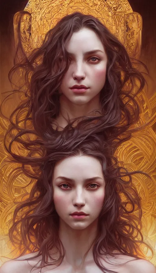 Image similar to shapeshifter, perfectly-centered-Portrait of the most beautiful woman on the planet, dream, insane, intricate, highly detailed, digital painting, artstation, concept art, smooth, sharp focus, illustration, Unreal Engine 5, 8K, art by artgerm and greg rutkowski and alphonse mucha