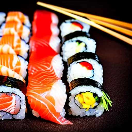 Image similar to macro gourmet top quality sushi sashimi photography professional photograph