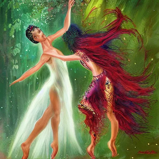 Image similar to dance of the fae by marcel caram and elena vizerskaya